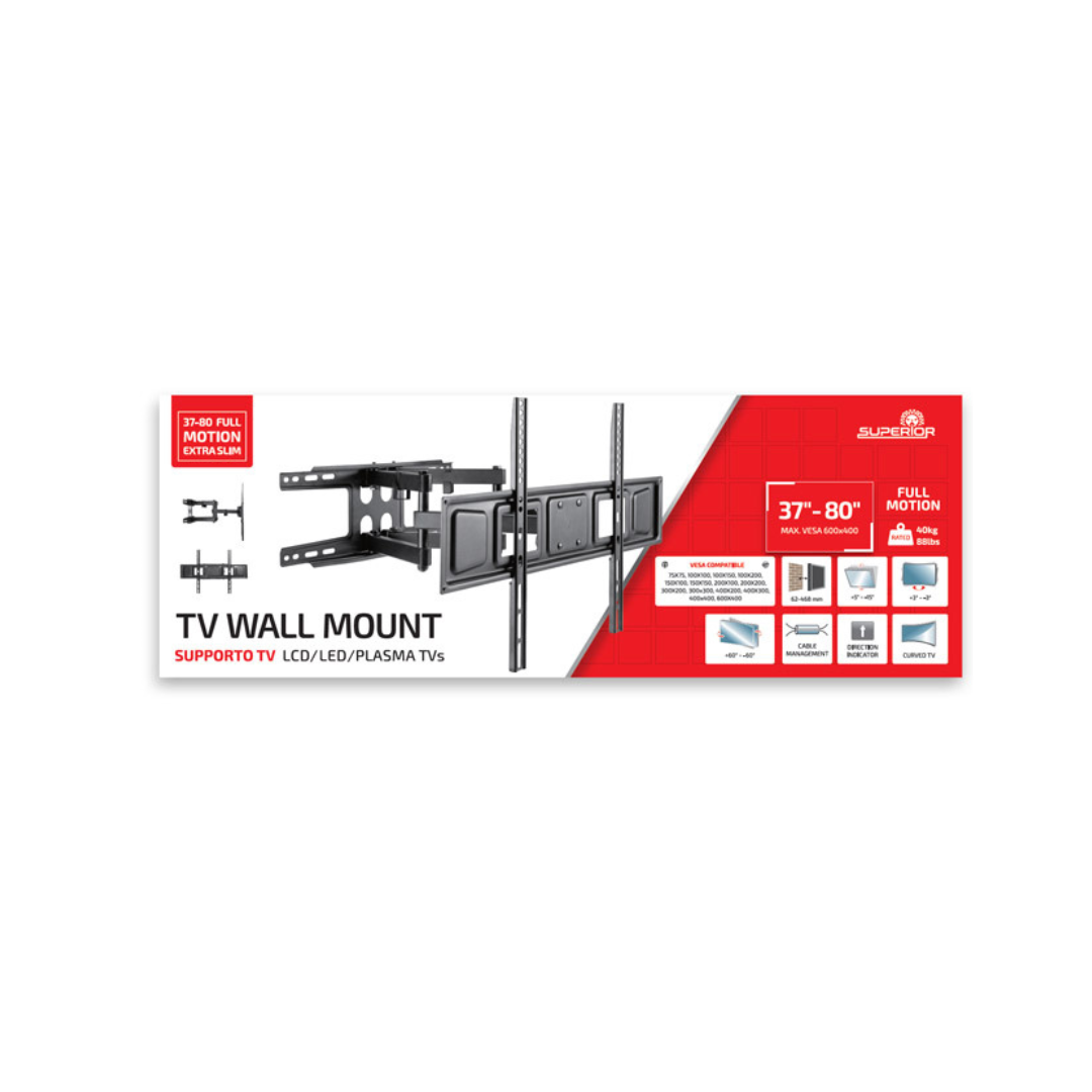 Supporto TV 37–70" Full Motion Extra Slim – SUPERIOR SUPSTV011