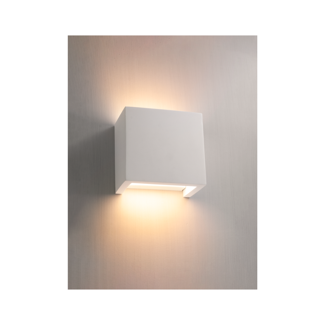 APPLIQUE IN GESSO 125x125x75 - G9