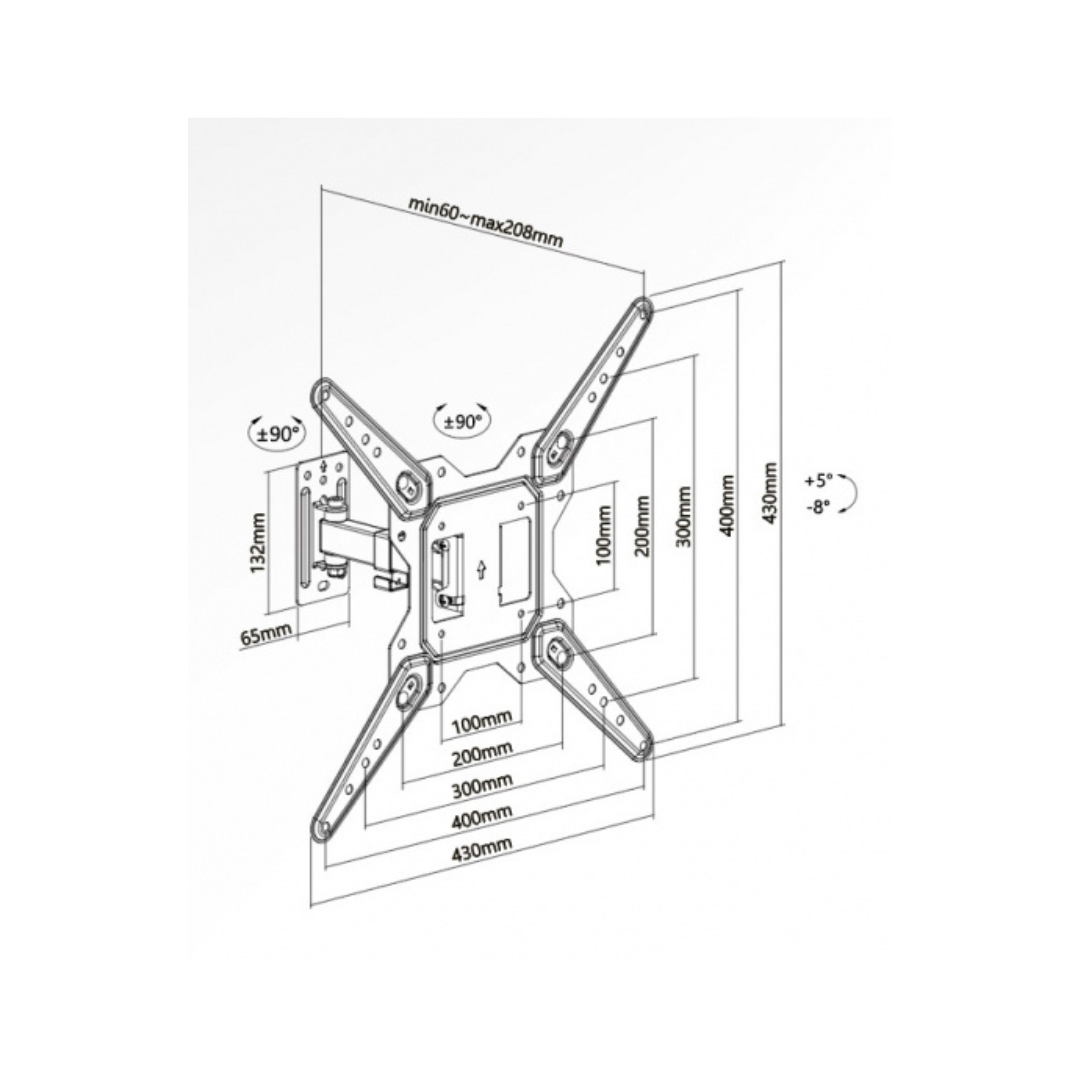 Supporto tv SUPERIOR 23-55 Motion Extra Slim SUPSTV017