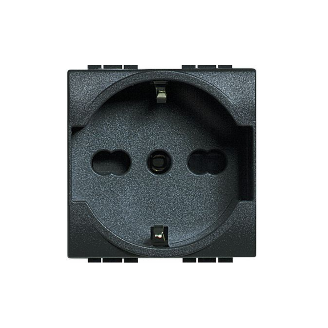 Presa Universale Bticino Living 2P+T 16A 250V – Standard Tedesco L4140/16