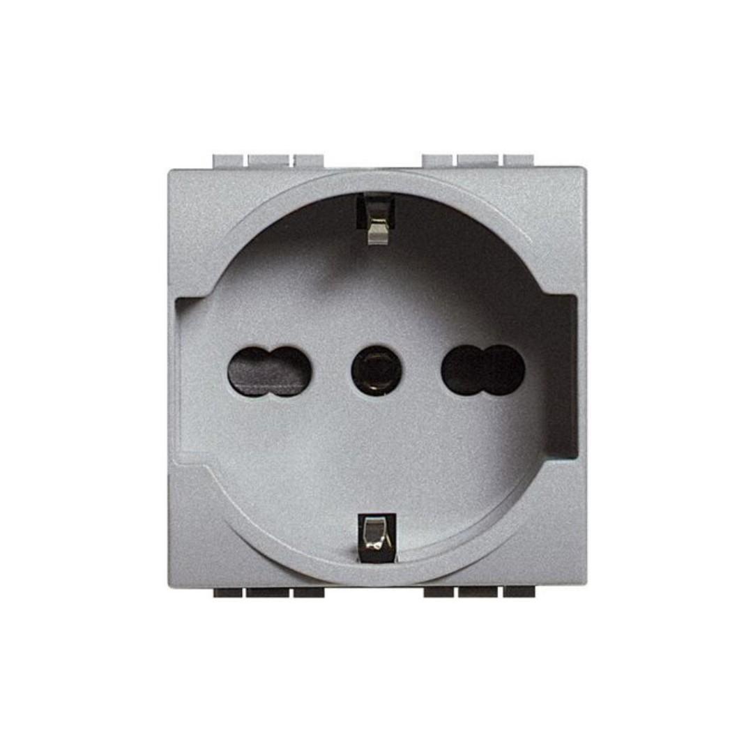 Presa universale Bticino Living  2P+T 16A 250Vac standard tedesco tech  NT4140/16