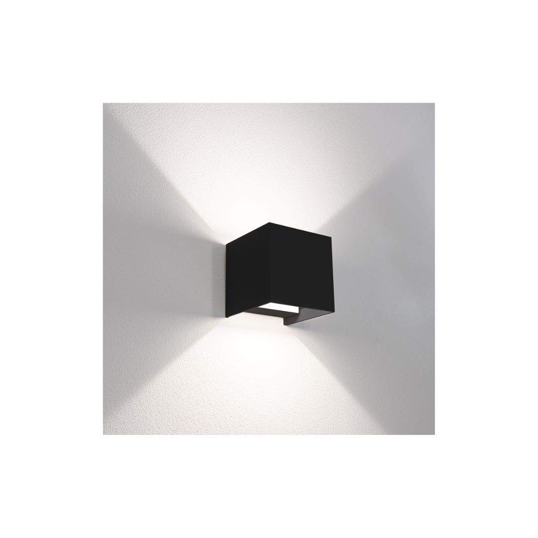 APPLIQUE LED UPDOWN QUADRATO NERO 10W - 3000K-4000K-6500K - 800 Lm - IP65