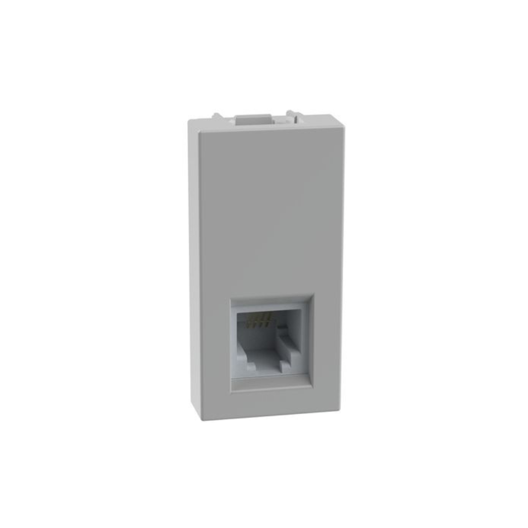 Connettore RJ11 Bticino Matixgo connessione tipo K10 grigio  JG4258RJ11
