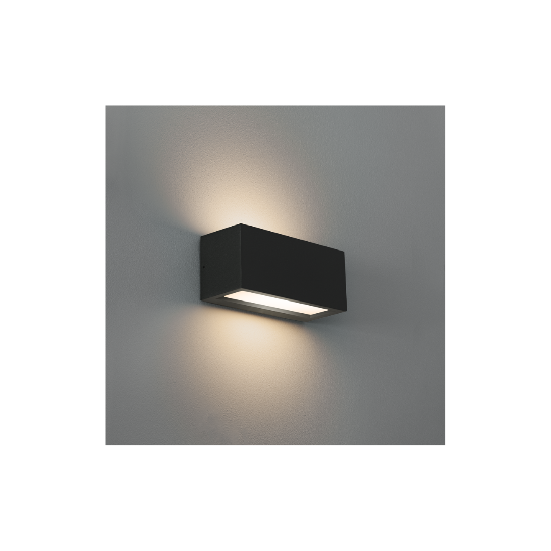 APPLIQUE LED REVERSO NERO - E27 - IP65