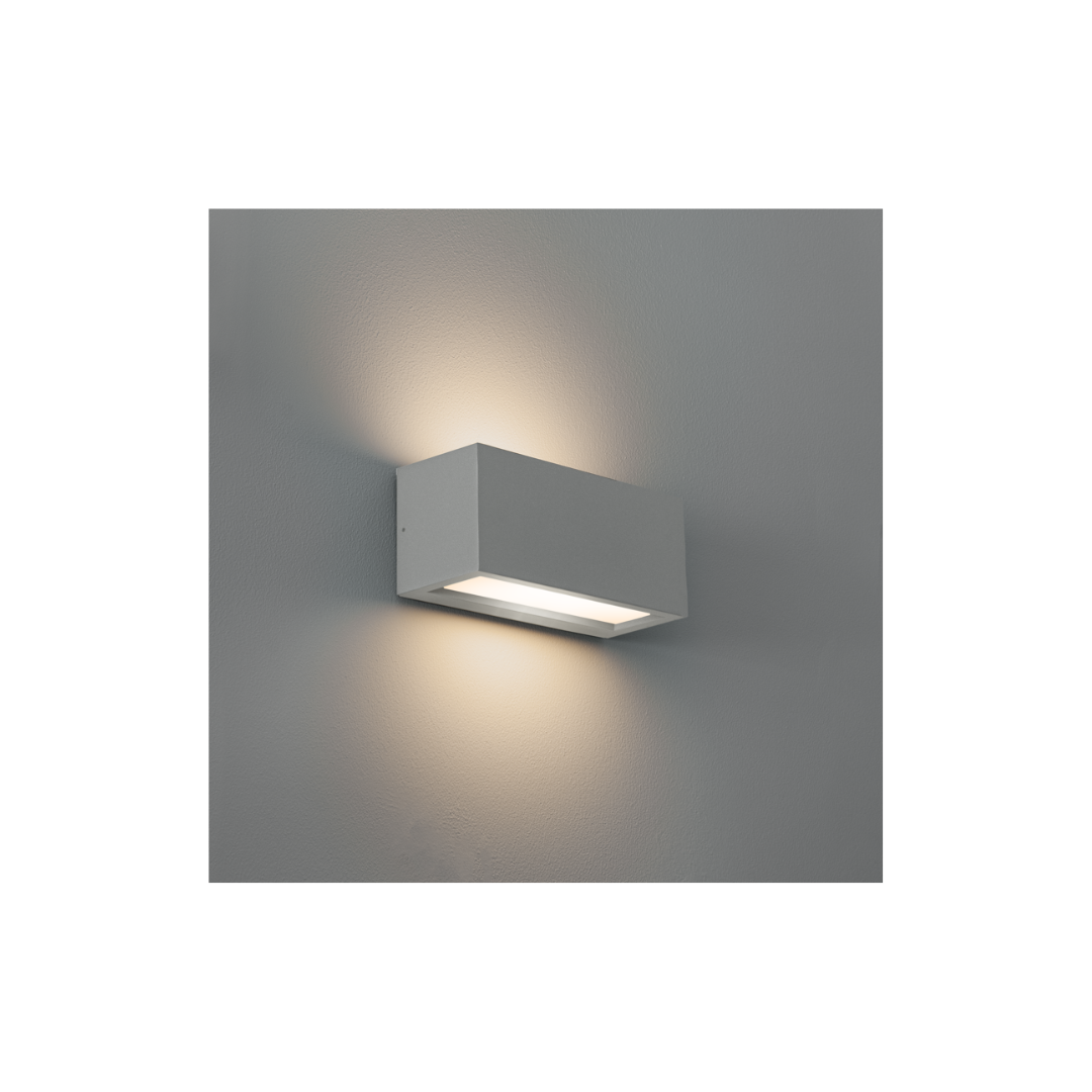 APPLIQUE LED REVERSO GRIGIO - E27 - IP65