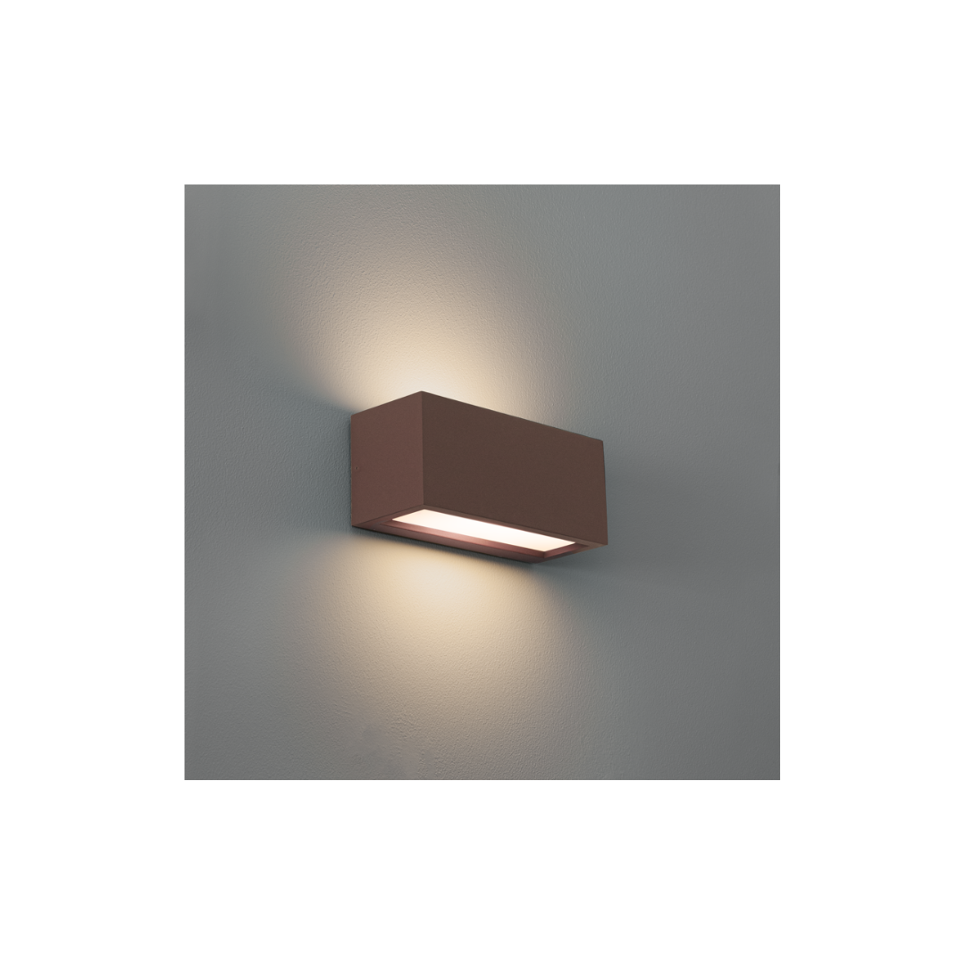 Applique LED Esterno Century Reverso Corten E27 IP65 | RVCO-E27