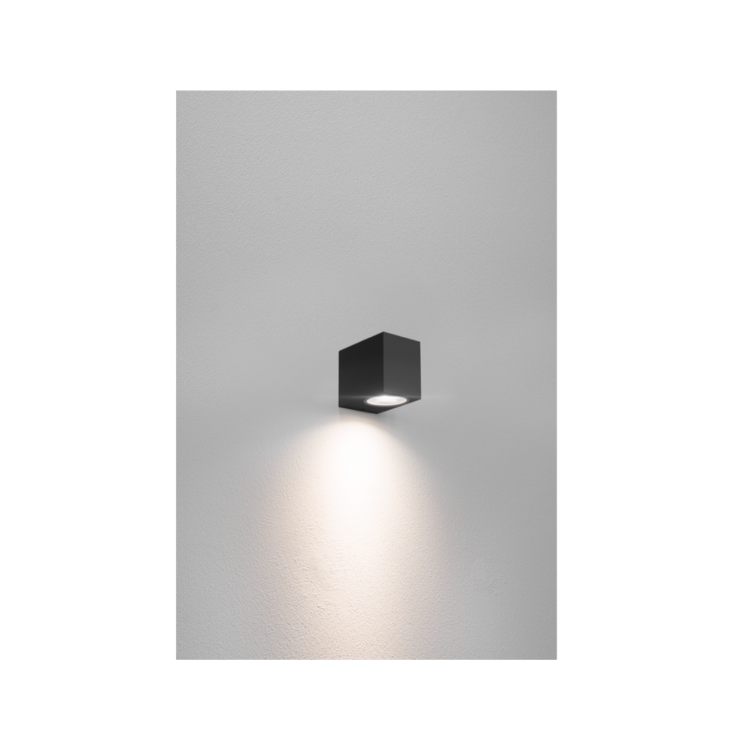 APPLIQUE LED AXO QUADRATA MONODIREZ. NERA - GU10 - IP54