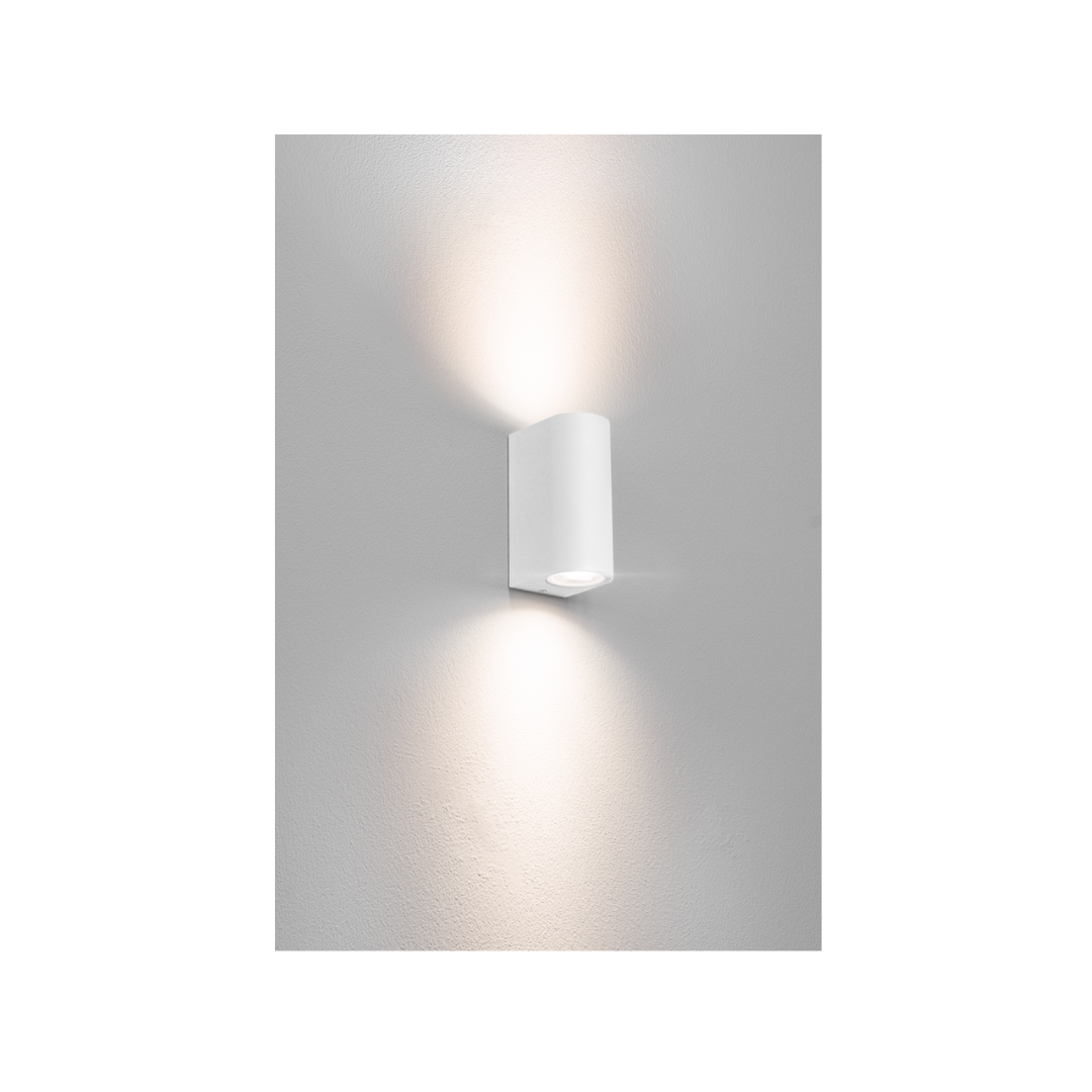 Applique LED Esterno Century AXO Rotonda Bianca GU10 IP54 | Bidirezionale