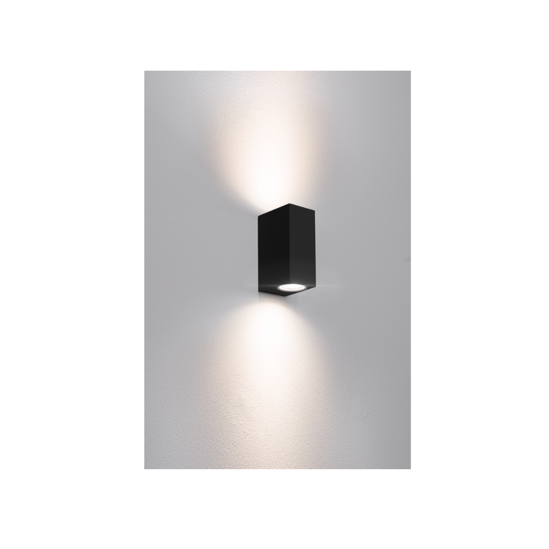 APPLIQUE LED AXO QUADRATA BIDIREZ. NERA - GU10 - IP54