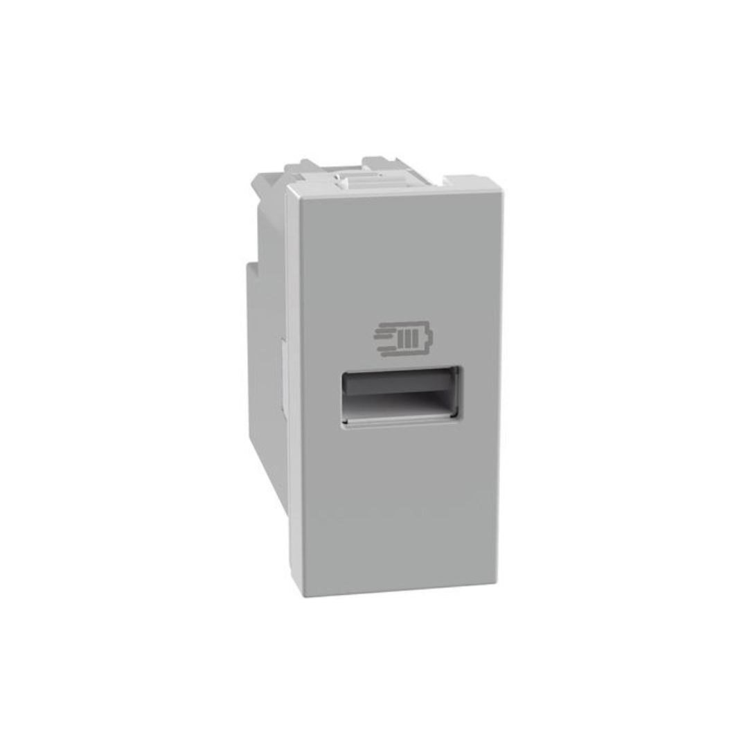 Caricatore USB tipo A Bticino Matixgo 15W grigio JG4191A