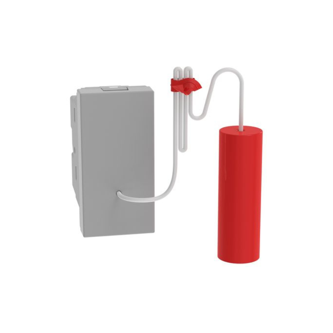 Pulsante Bticino Matixgo 1P (NO/NC) 10 A – 250Vac a tirante, grigio JG4033