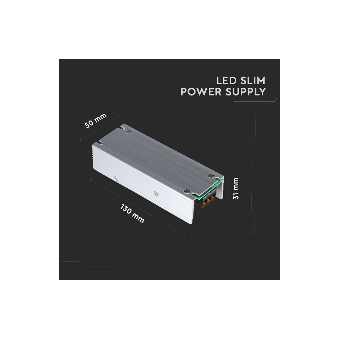 Alimentatore Slim in Metallo 60W 24V 2.5A vtac 3261