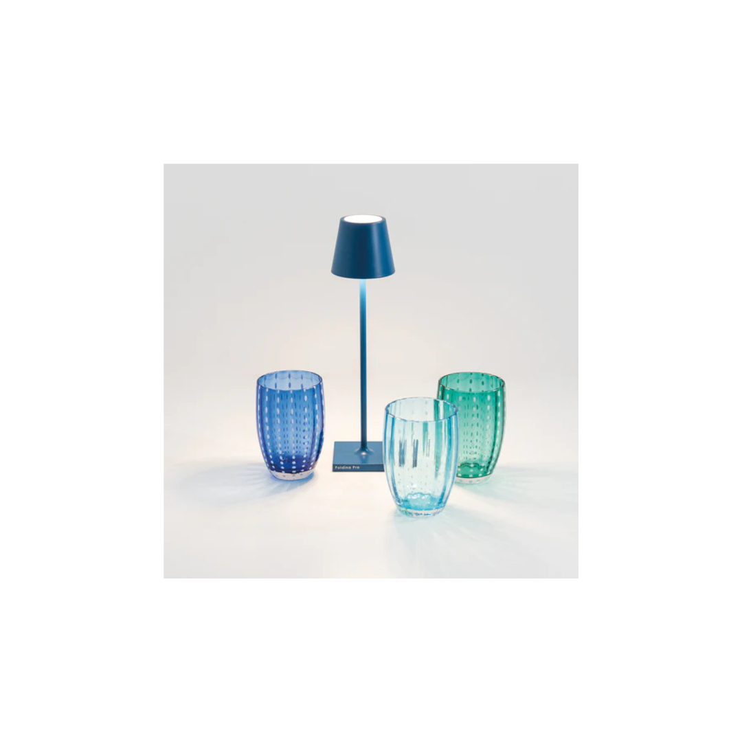 Poldina micro lampada da tavolo Blu Capri LD0490K3