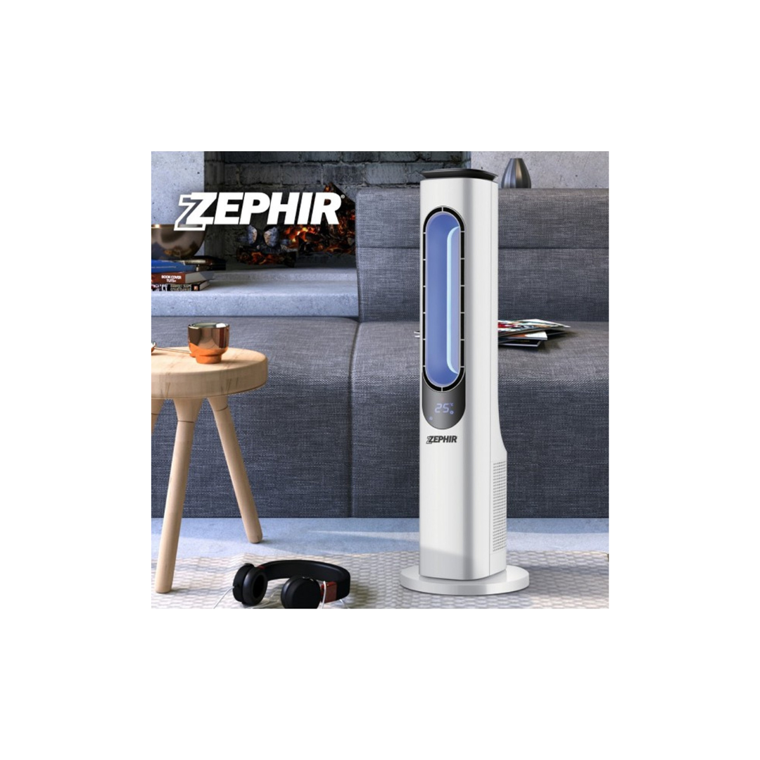 Ventilatore a torre senza pale Zephir PH84BL con telecomando