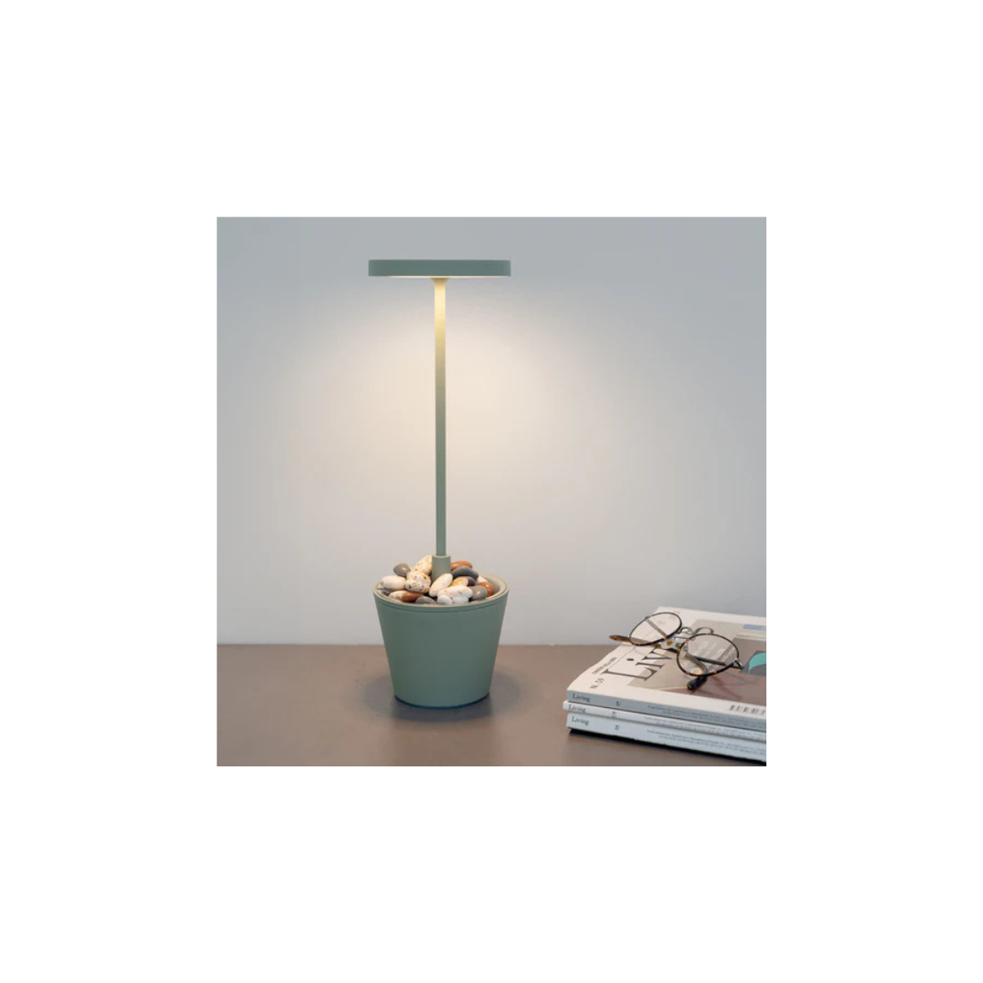 Poldina Reverso lampada da tavolo Salvia LD0420G3