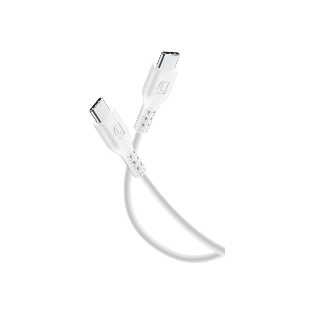 Cavetto Usb-c / Usb-c 1.2mt bianco Cellularline