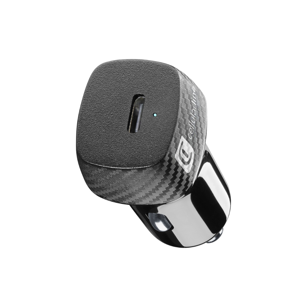 Caricabatteria da auto c/c 25w bianco Cellularline