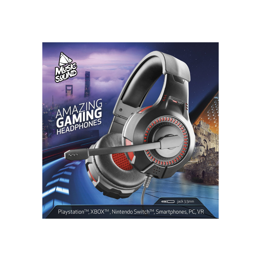 Cuffie con microfono per playstation e tutte le console, jack 3.5mm Cellularline