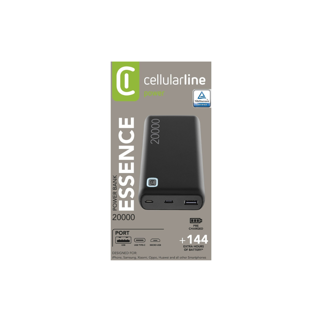 Powerbank essence 20000 nero Cellularline
