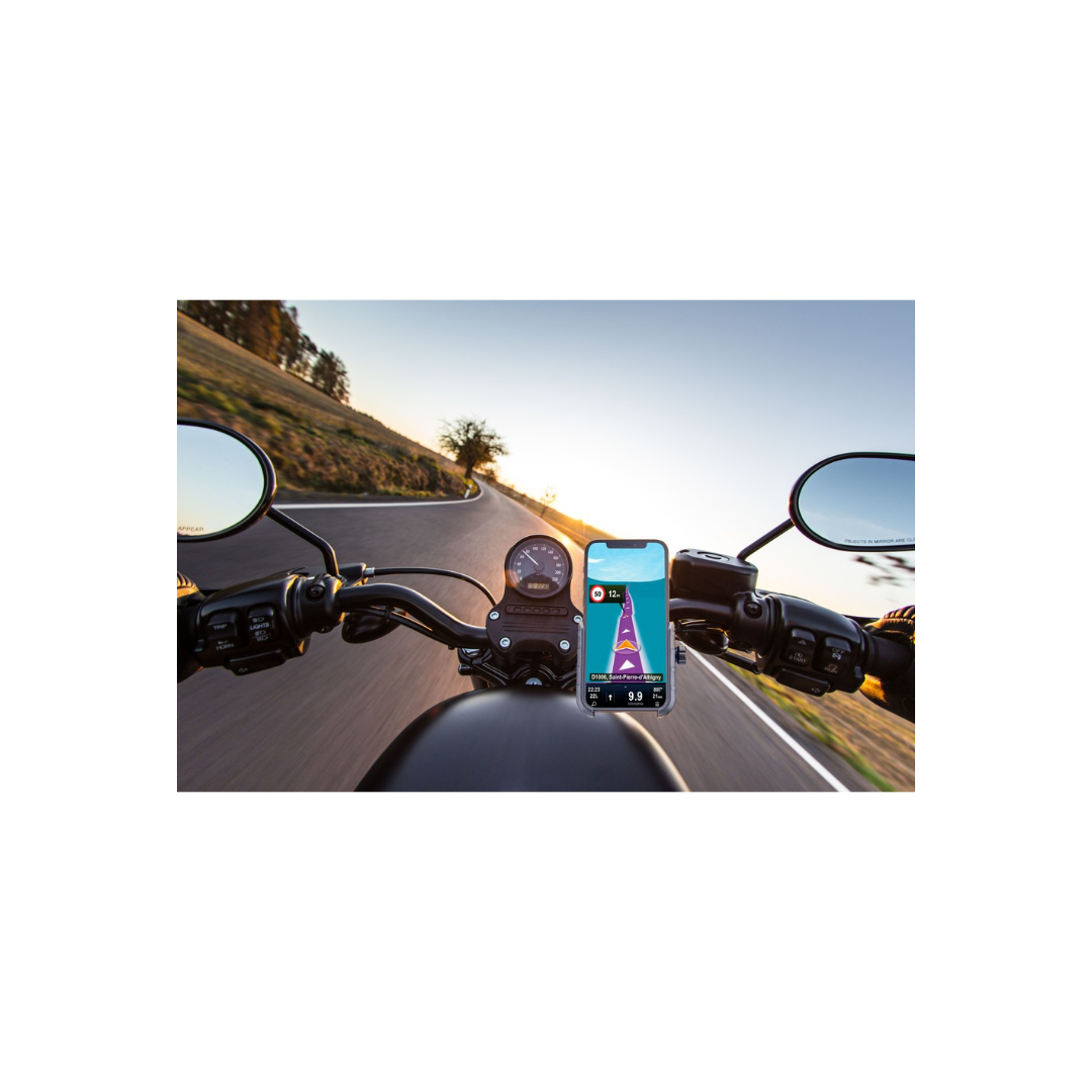 Supporto da Manubrio moto Nero in alluminio Cellularline