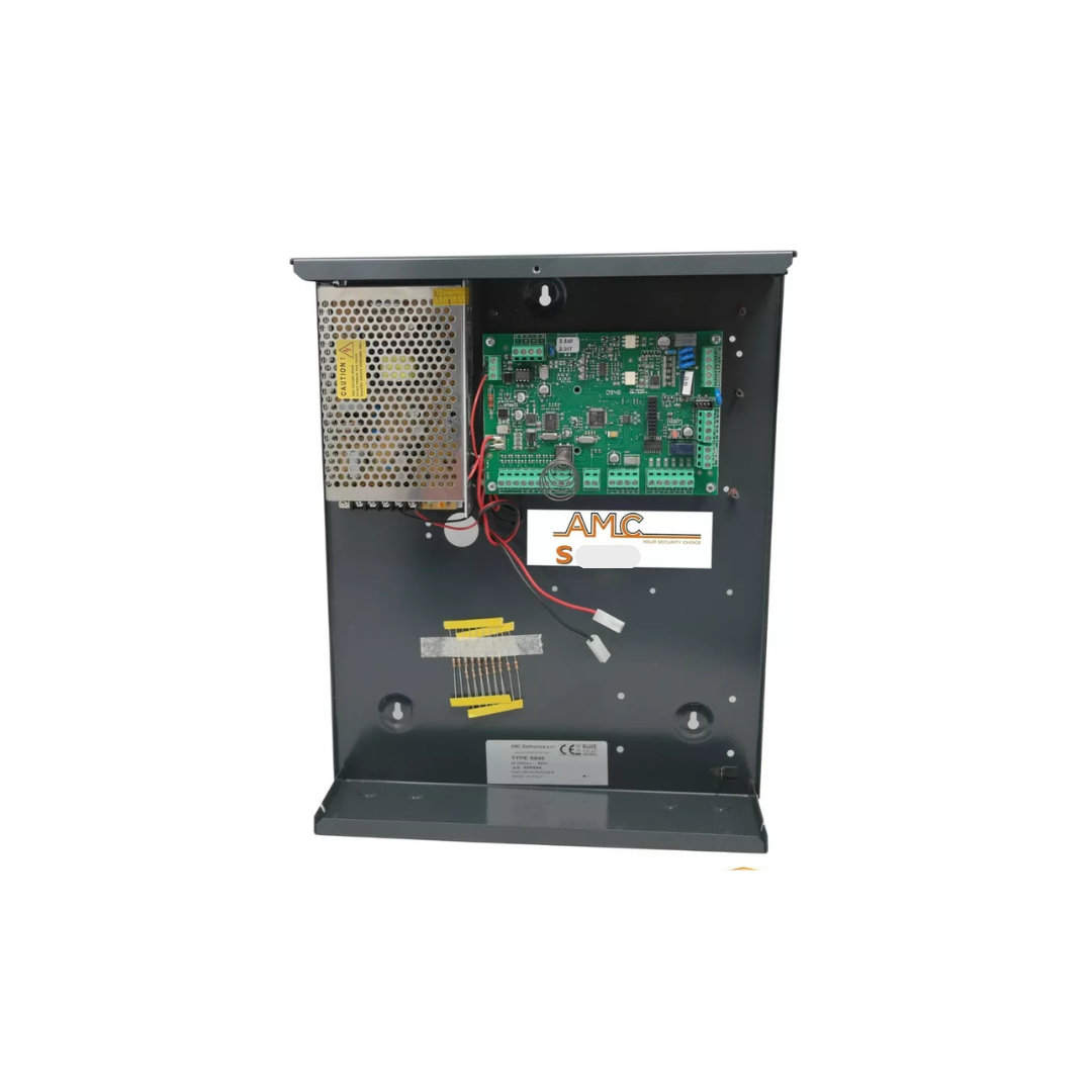 AMC S412 – Centrale Antifurto Filare 4 Zone Espandibili fino a 12, 2 Aree Indipendenti, Compatibile GSM/IP