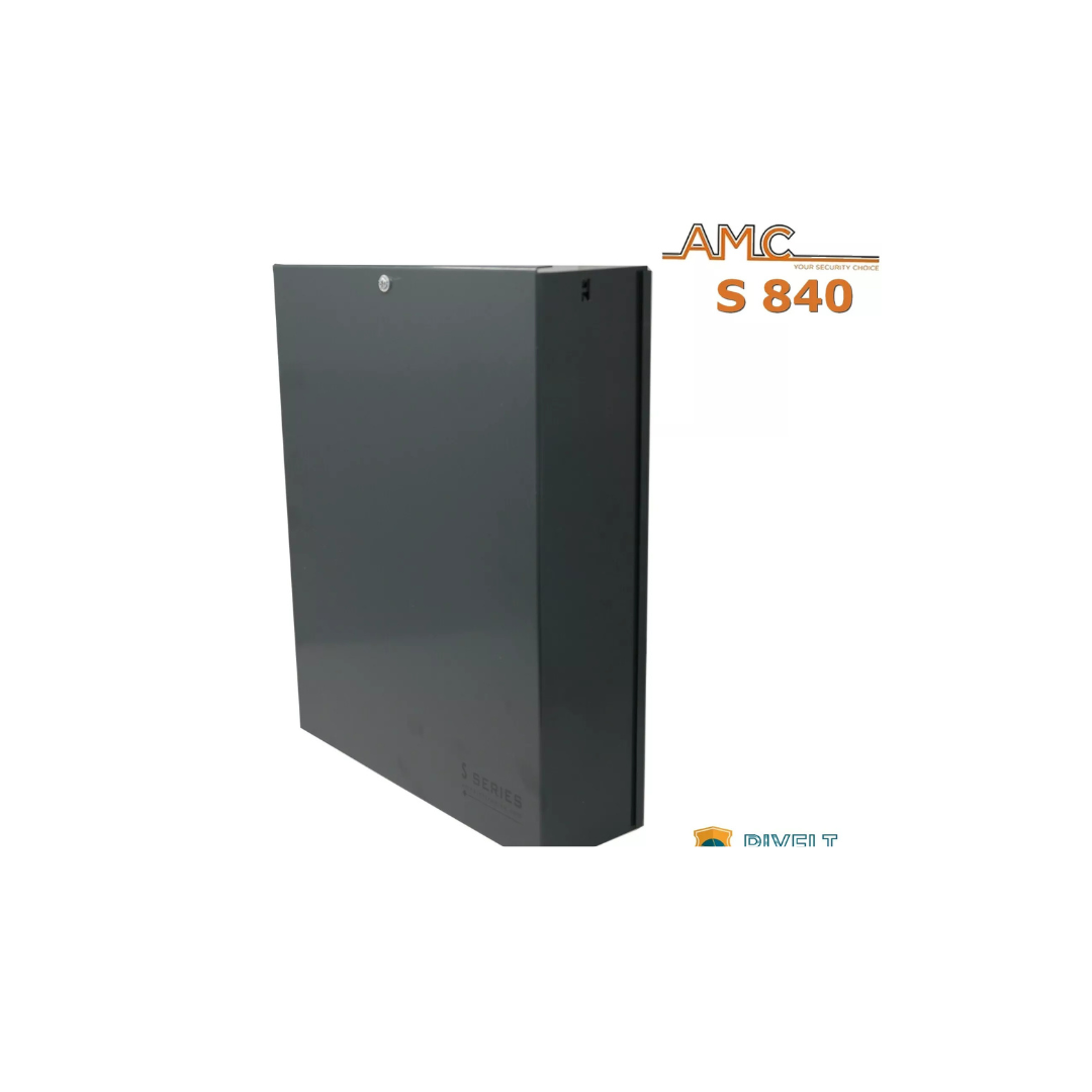 AMC Serie S – Centrale Antifurto 8 Zone con Scheda e Alimentatore Integrati, Espandibile e Programmabile