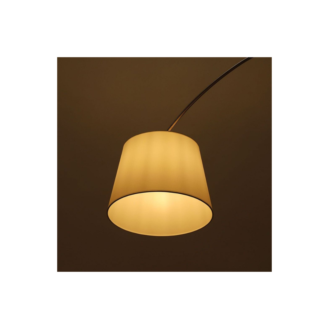 Piantana Ricurva con Portalampada E27 Bianco h: 196cm vTac 8565