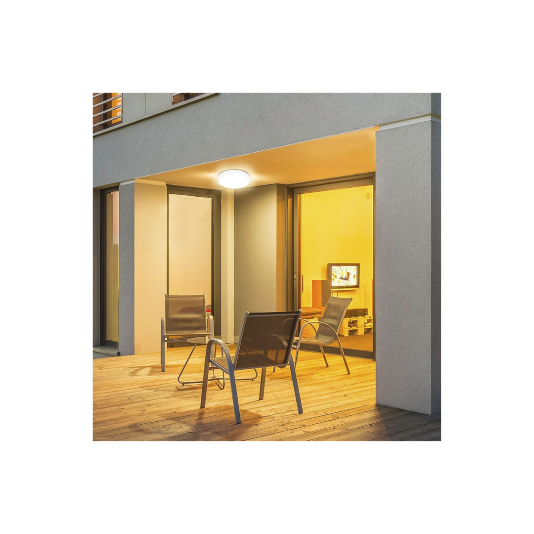 Plafoniera LED Rotonda 24W 3000k ip44 Colore Bianco Vtac 7618