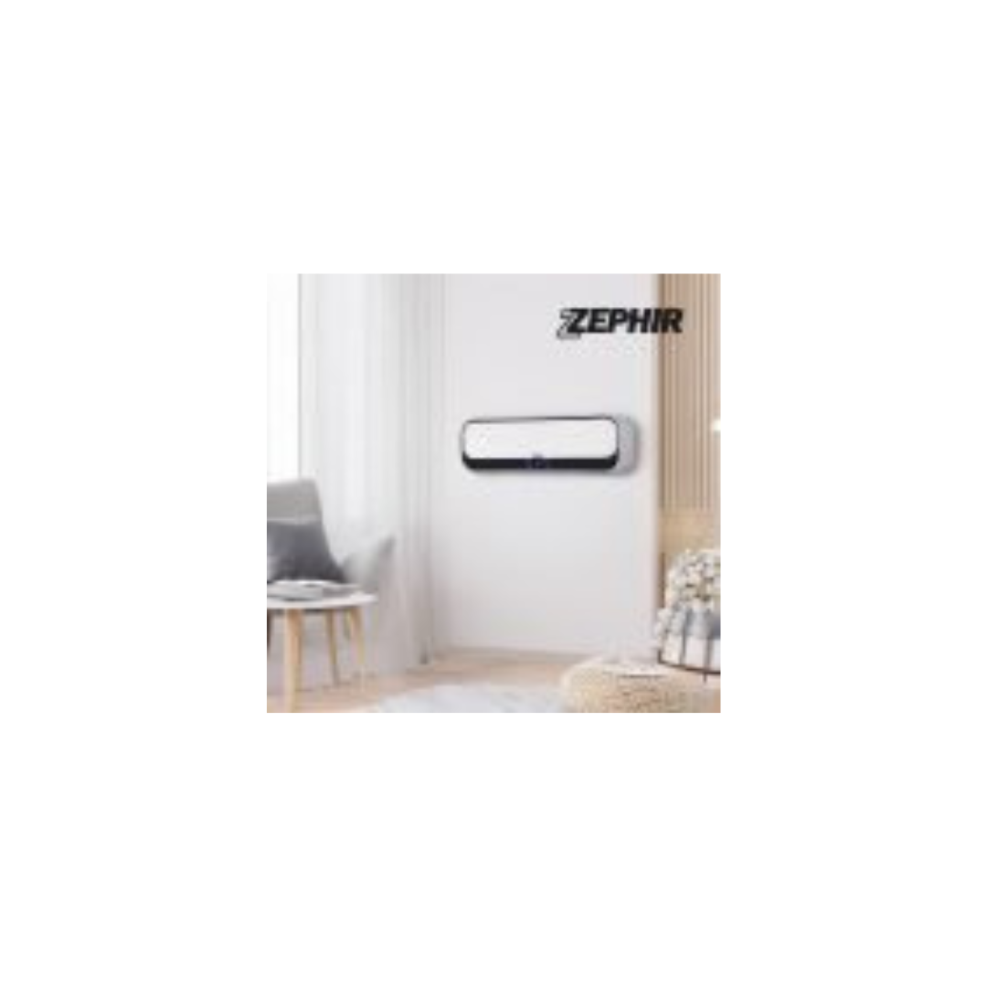 Zephir ZMW1002B – Termoventilatore Ceramico da Parete 2000 W con Display LED e Telecomando, Riscaldamento Rapido ed Elegante