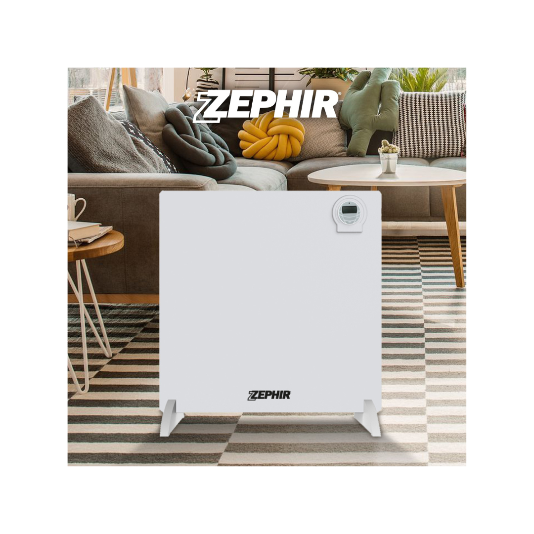 Zephir ESQ401 – Pannello Riscaldante a Infrarossi 425 W, pitturabile, Spessore 11 mm, Montaggio Parete o Pavimento