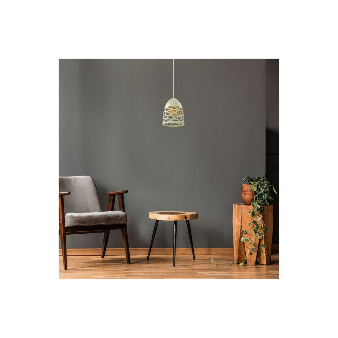 Lampadario LED a Campana in Metallo Satinato bianco 3823 Vtac
