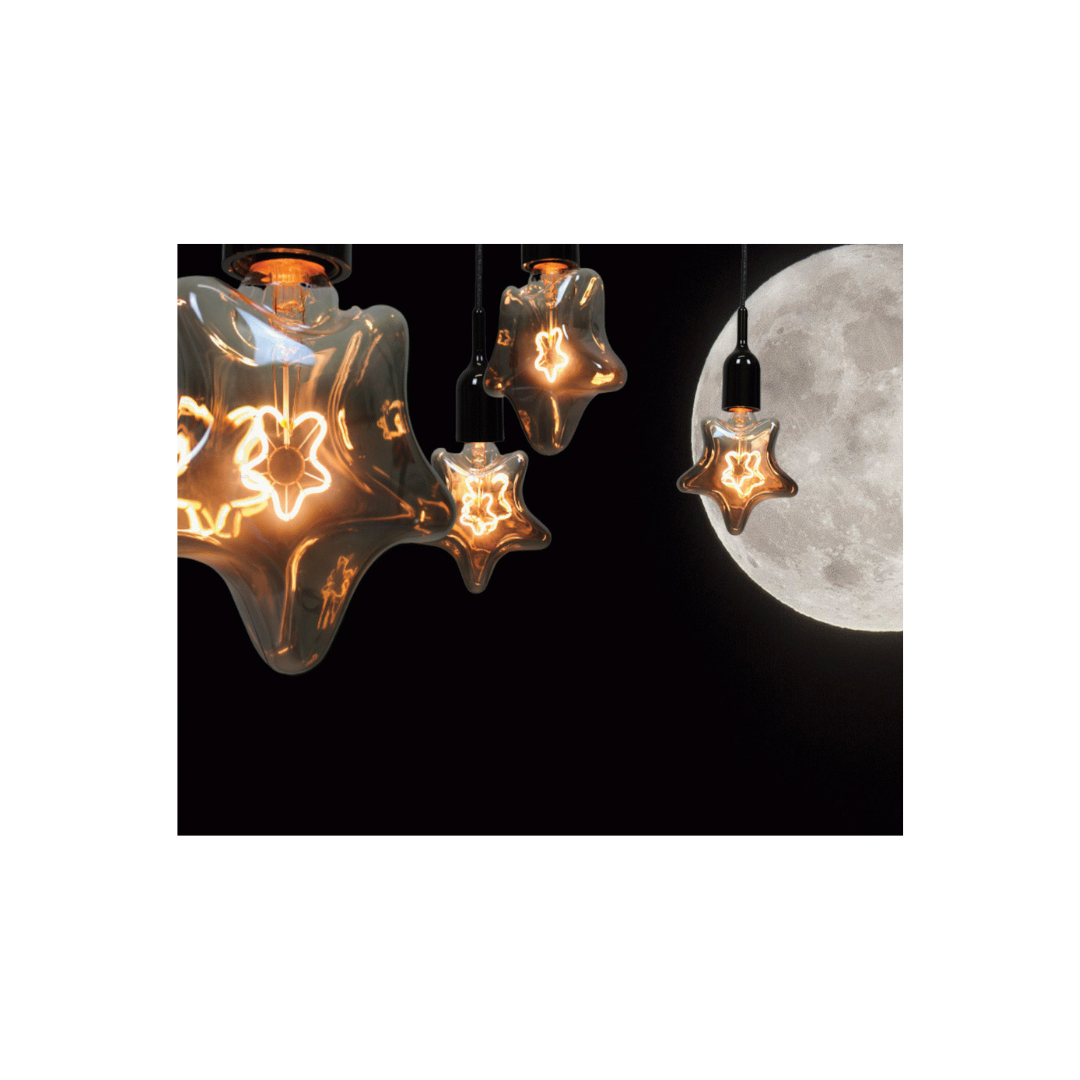 Lampadina LED Vintage Star Smoky Grey – E27 – Design Decorativo – 700259.00A Daylight