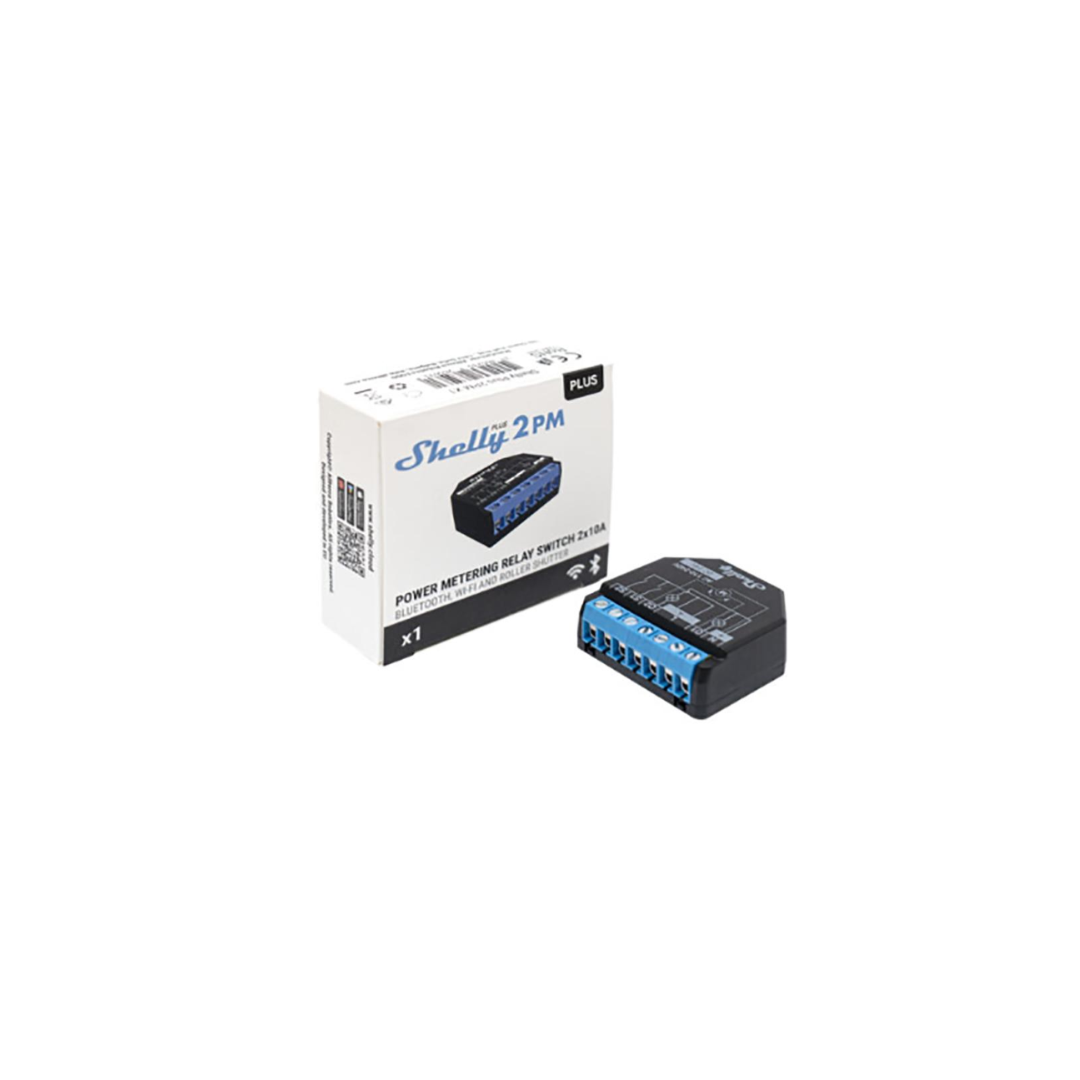 Shelly Plus 2PM – Interruttore Wi-Fi per Luci, Tende e Tapparelle
