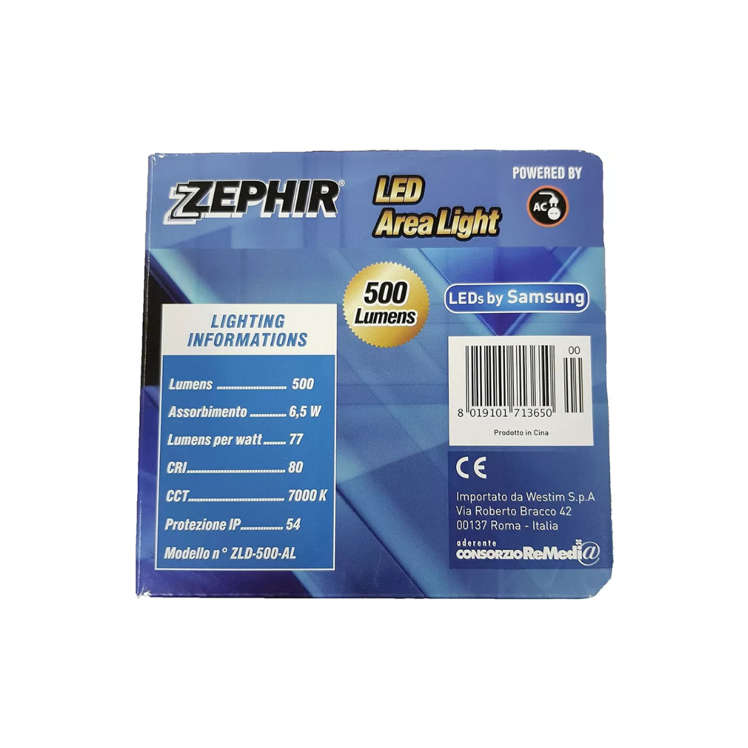 Faretto LED da Lavoro Zephir IP54 500 lm 6,5W – Faro Lampada per Esterno