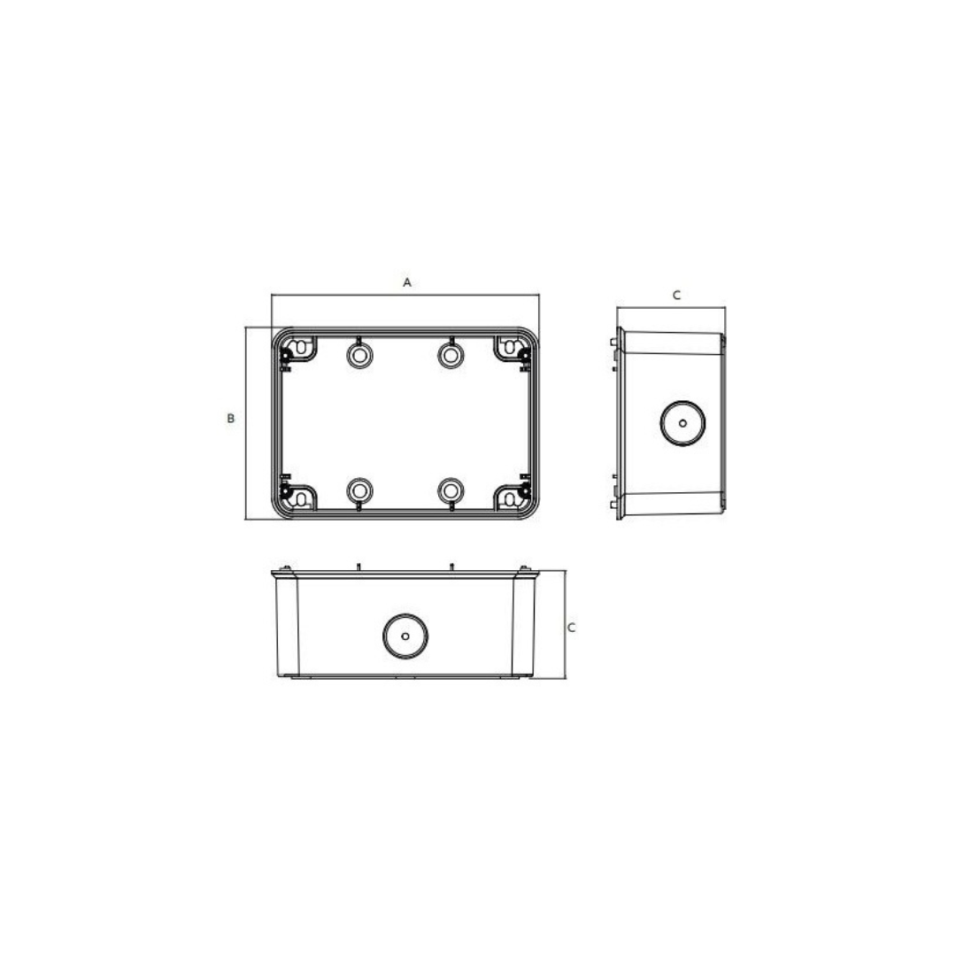 Scatola da Parete IP66 per W015 – Custodia Stagna per Installazioni Esterne
