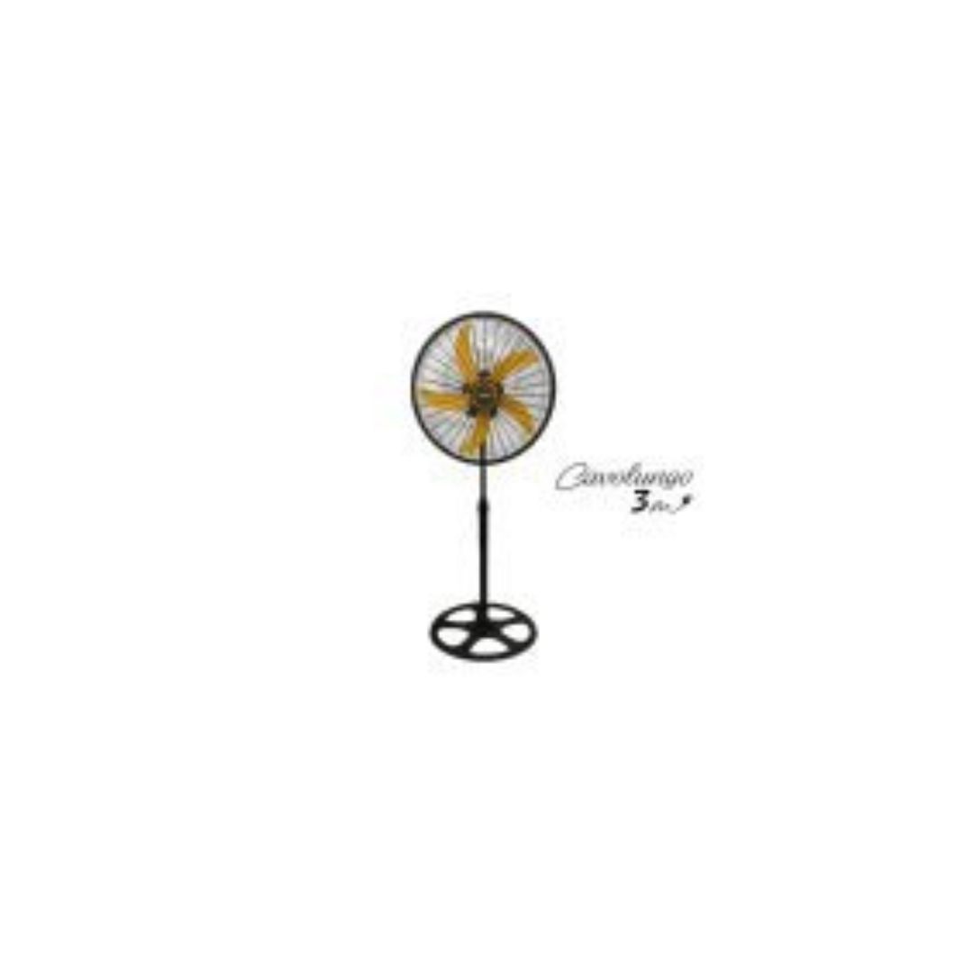 Ventilatore a Piantana Zephir ZDI45CM-G con Pala Gialla Ø45 cm 55W 3 Velocità