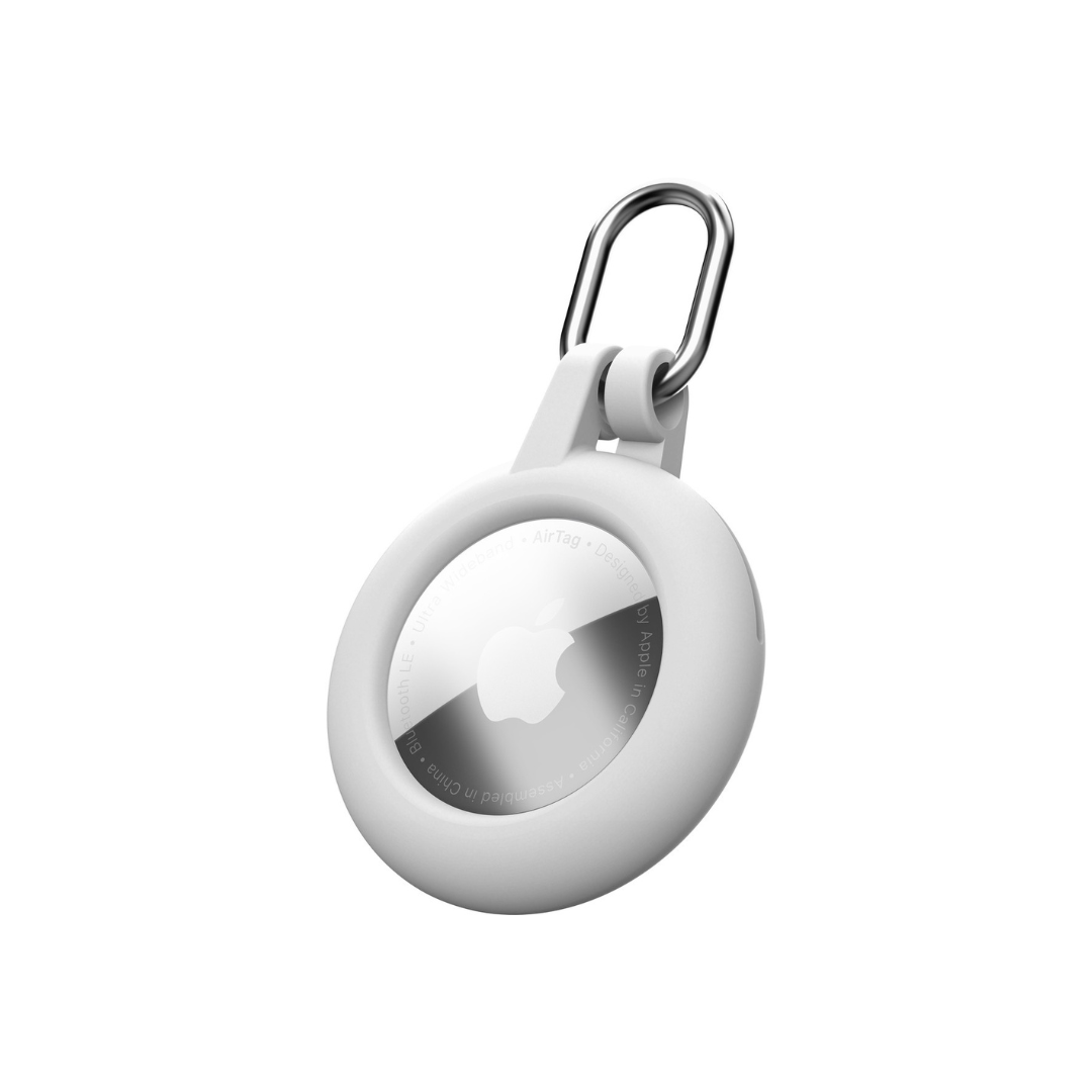 Custodia AirTag / Tracy Tag in Silicone Bianco Cellularline AIRTAGSOFTSHELLW