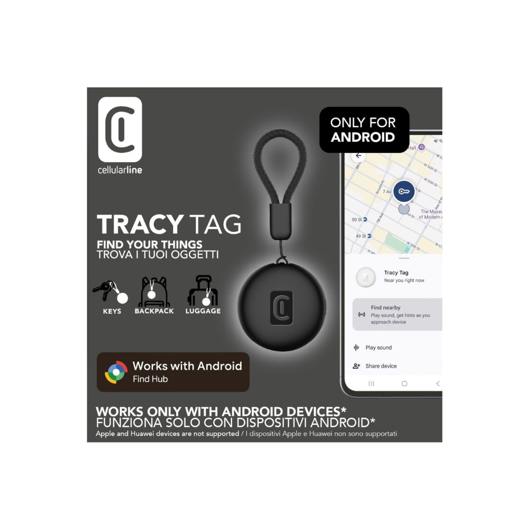 Tracy Tag Android Nero BTTRACYTAGANDROIDK – Trova Oggetti Bluetooth