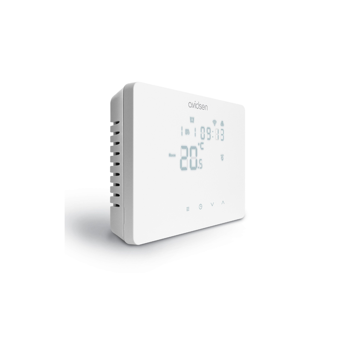 Avidsen HomeTemp 127072 – Termostato Wi-Fi Cablato Bianco per Controllo Domestico