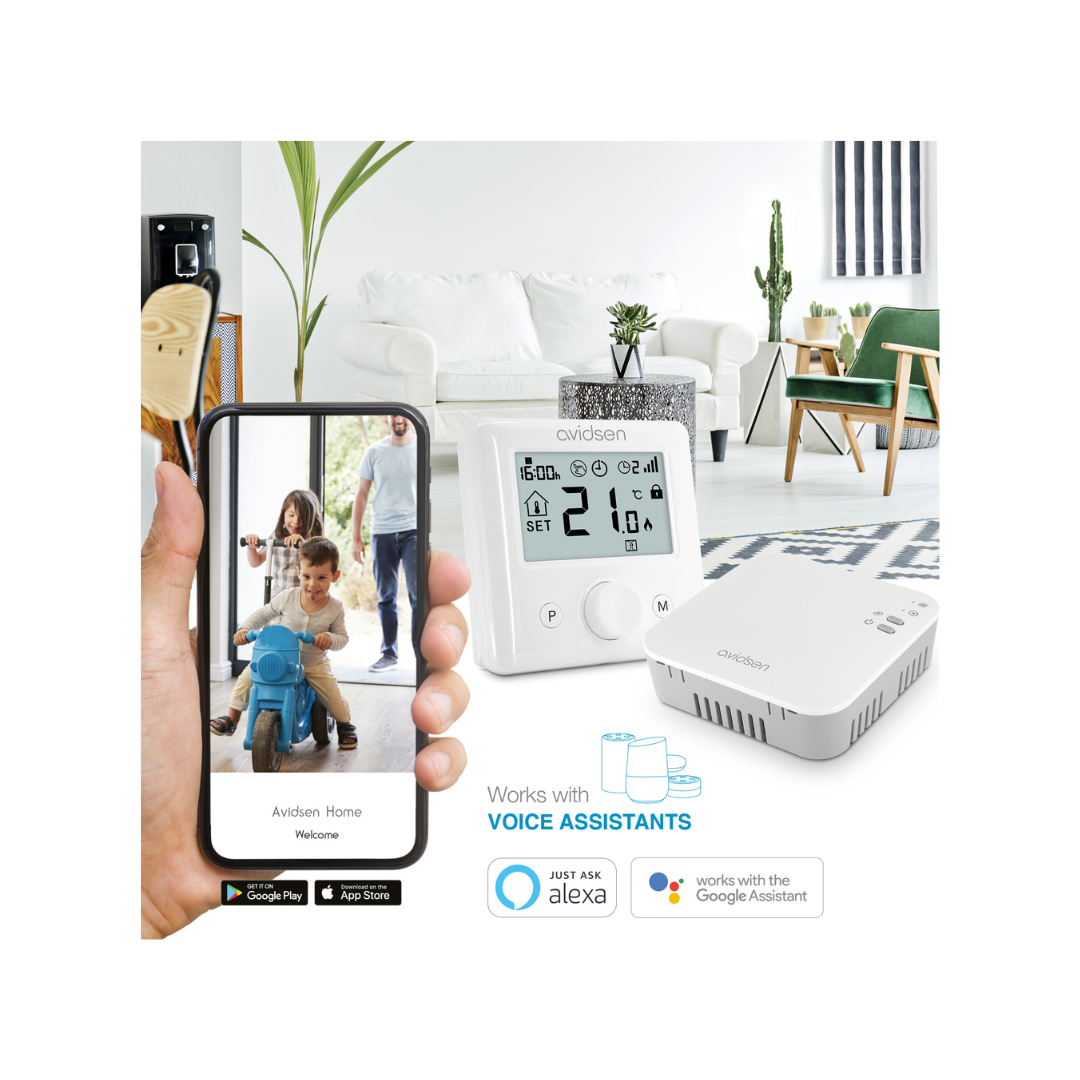 Termostato wireless HomeFlow WL per caldaia - Avidsen - 127047