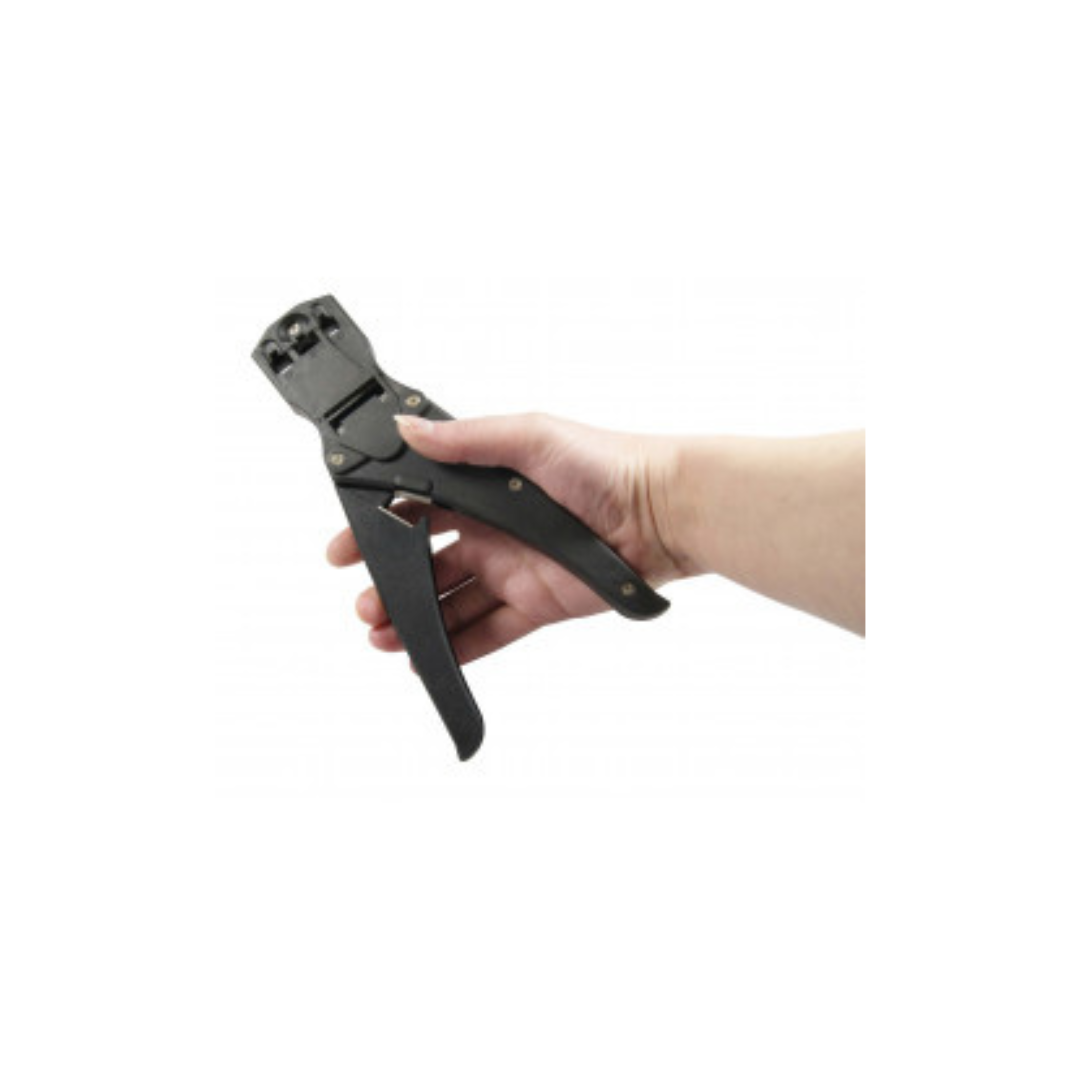 Pinza crimpatrice Metronic RJ6+RJ11+RJ45 - nero 483560