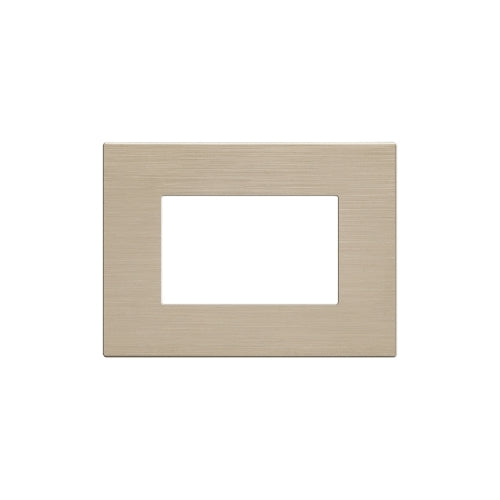 Placca Tecnopolimero Spazzolato T3-Joy 3P Champagne M5003SL-13 comp. Matix