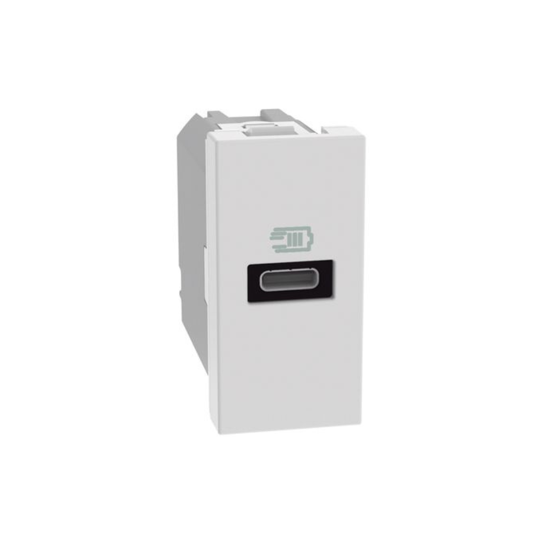 Caricatore usb A Bticino Matixgo 1m bianco JW4192C