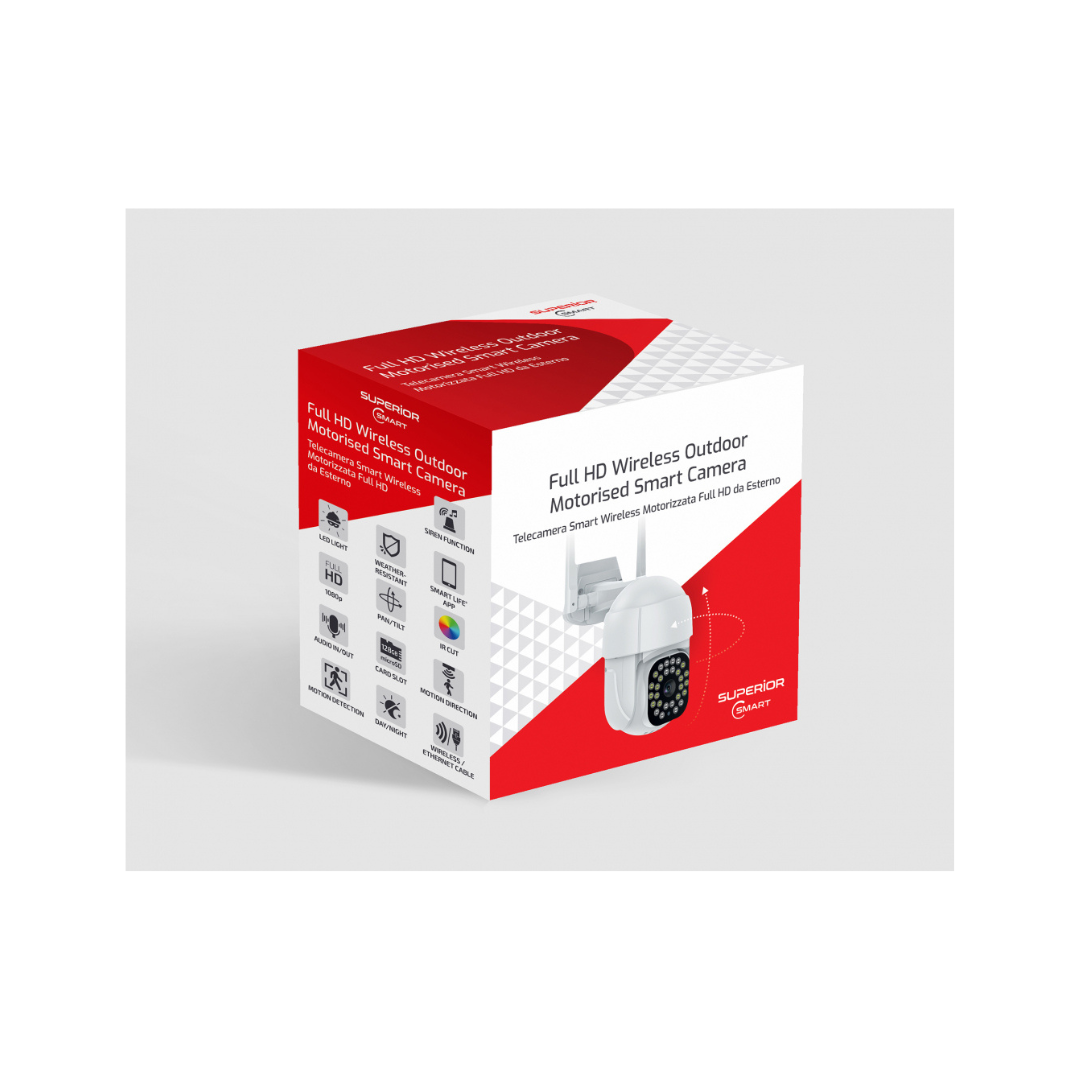 Telecamera Smart Wireless Motorizzata Full HD da Esterno – Modello SUPICM003
