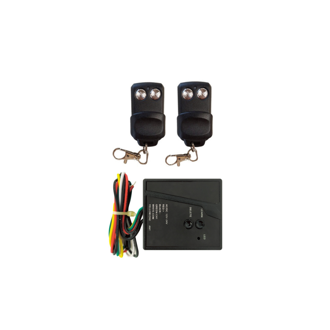 Kit Ricevitore Radio con 2 Radiocomandi Autoapprendente 433.92 MHz – Modello SUPRK001