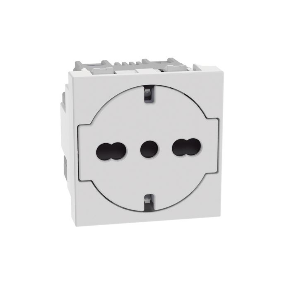 Presa Universale Bticino Flat 2P+T 16A – Bianco JW4140A16F