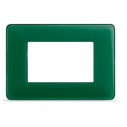 Placca  Bticino Matix 3 moduli colore smeraldo AM4803CVS