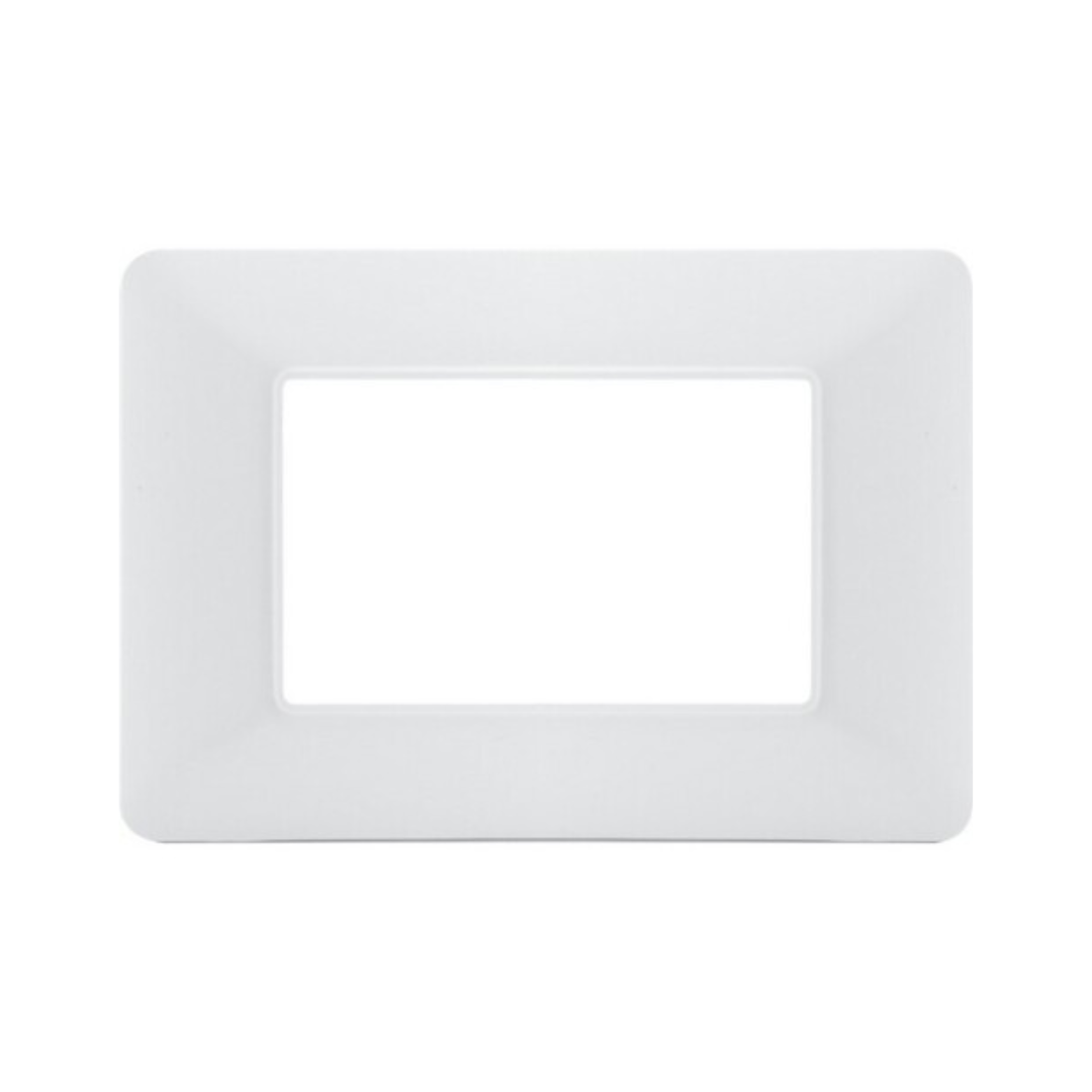 Placca 3 Moduli Bianca Joy Mapam in Tecnopolimero – Compatibile BTicino Matix