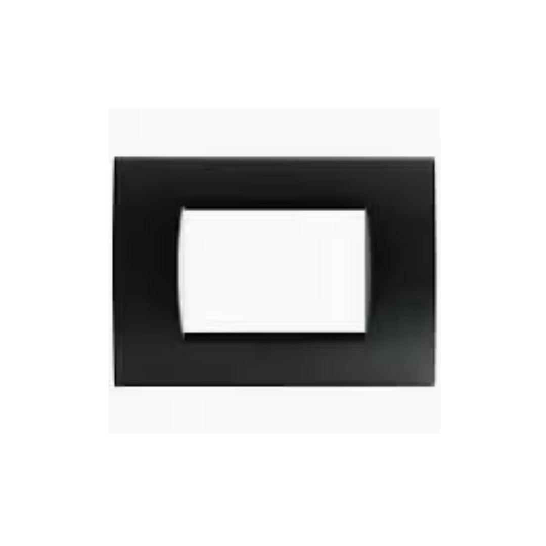 Placca 3posti nera Mapam Art 8003-02 compatibile Living