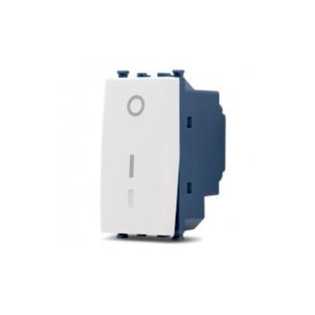 Interruttore bipolare bianco Mapam Sun compatibile Vimar Arké 902b